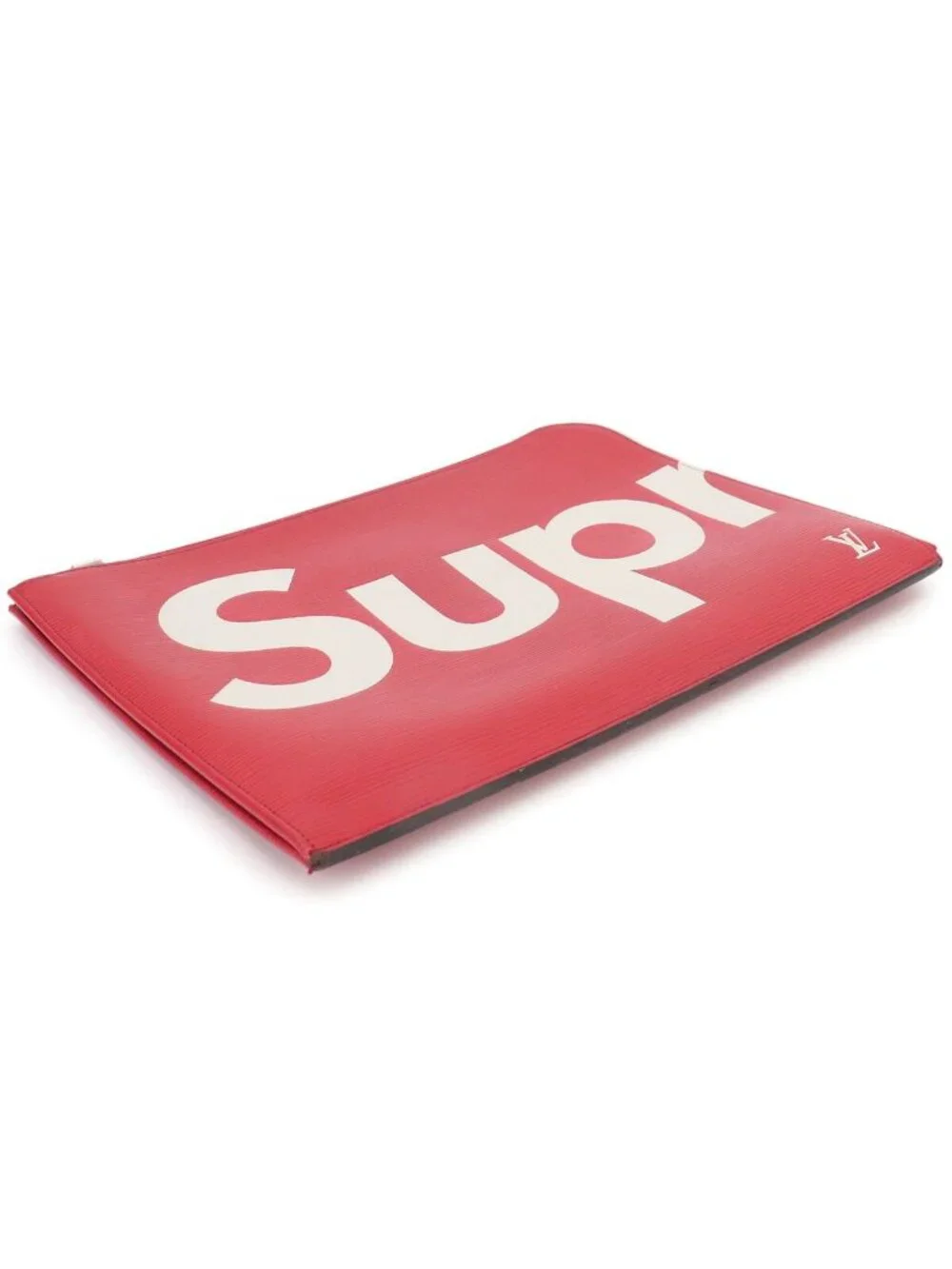 Louis Vuitton Supreme Epi Pochette Jour GM Clutch Red White